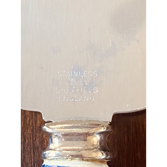 Sheffield Set Of 3 Cake And Cheese Cutters Servers 2 Marked Sheffield 1 Unmarked - Picture 6 of 9